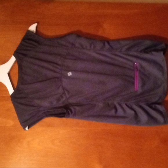 Athleta half zip cap sleeve top Small - Picture 4 of 7
